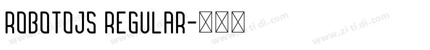 RobotoJS Regular字体转换